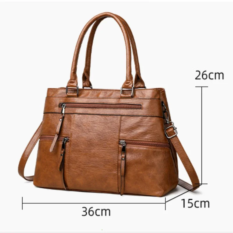 Fashion Crossbody Bags for Women High-quality Soft Leather Handbag and Purses Ladies Shoulder Messenger Bags Top-Handle Bags Sac