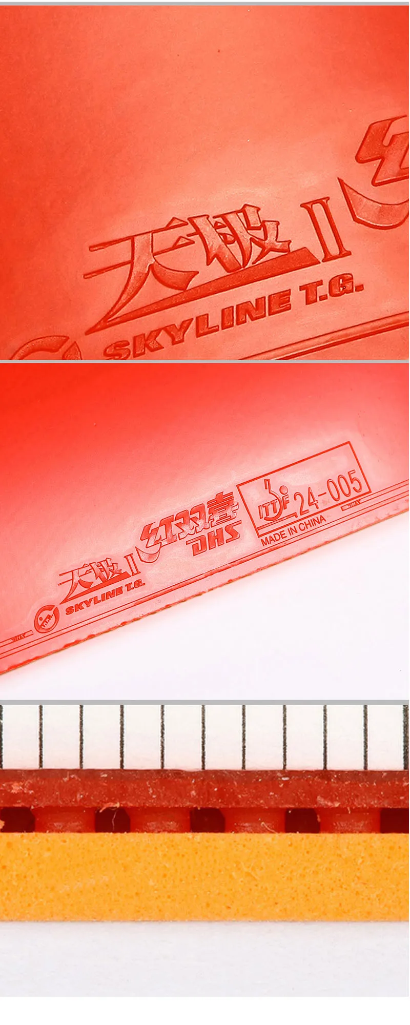 Description Picture 3 of itemDHS NEO Skyline TG2 TG3 Table Tennis Rubber Original Offensive Ping Pong Rubber for Quick Loop & Changeful Spin
