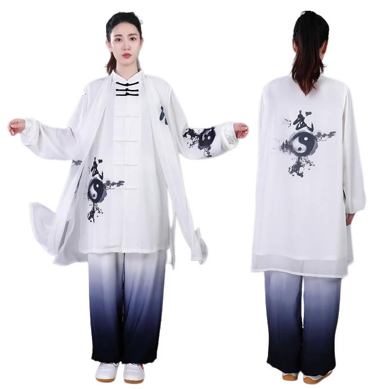 Women Tai Chi Suit Chinese Style Kung Fu Wushu Martial Arts Uniform Performance Jacket Pants Oriental Exercise Clothing