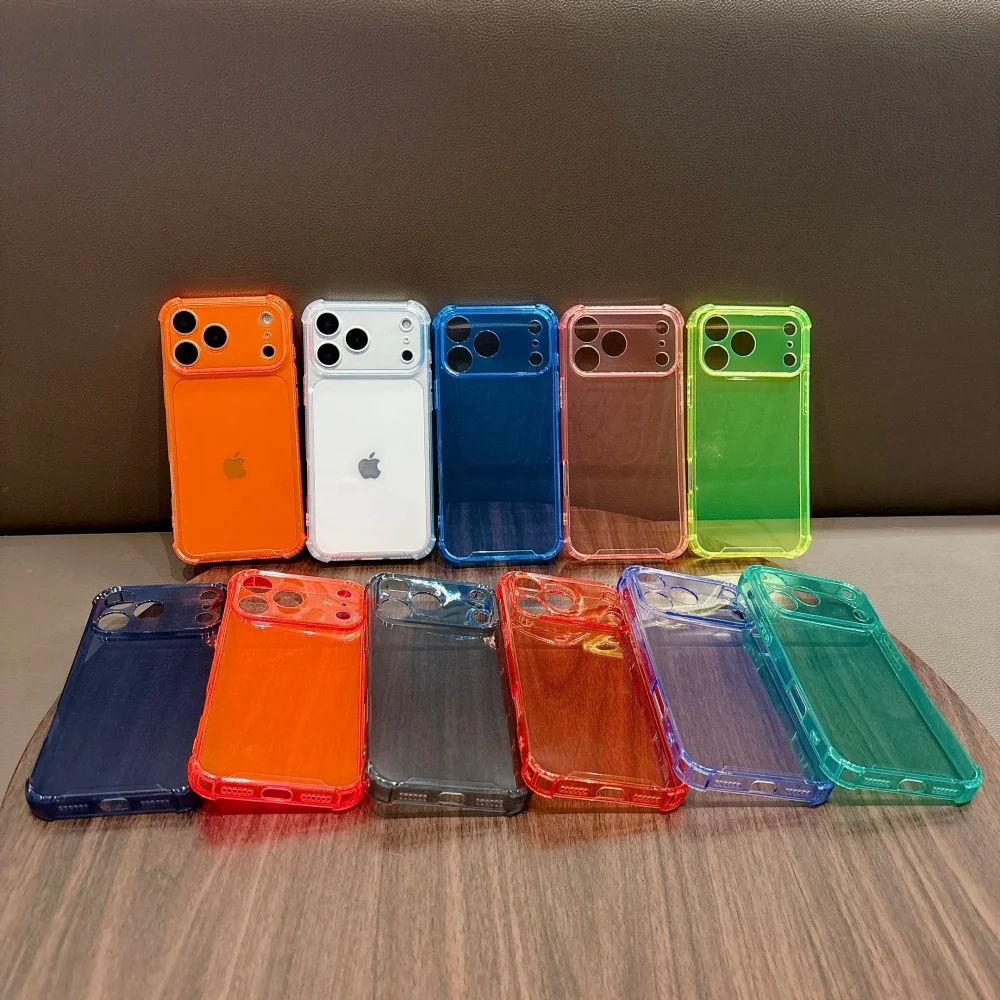 รูปสินค้า เคสป้องกันกระแทกสีสะท้อนแสงสำหรับ iPhone 17 Pro Max พร้อมป้องกันกล้อง