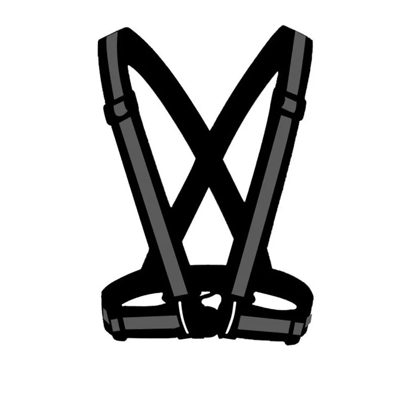 4X1.5cm Outdoor Reflective Elastic Vest reflective safety vest reflective straps Night Running Cycling Reflective Cloth Adjustable Safety Vest Riding Equipment