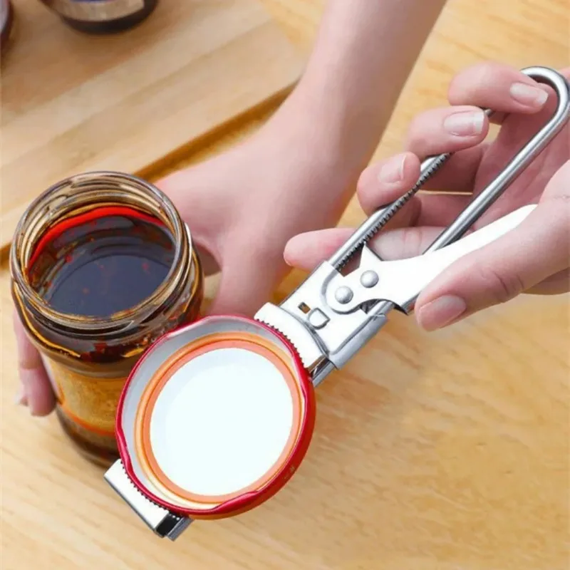 430 Stainless Steel Jar Bottle Opener, Can Openers Adjustable