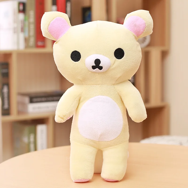 귀여운 Rilakkuma 봉제 인형 장난감 동물, 부드러운 흰색 갈색 곰, Rilakkuma 인형 베개, 방 장식 선물, 어린이 선물