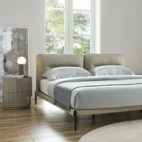 Table de chevet de rangement simple en bois exquise pour chambre à coucher moderne 2