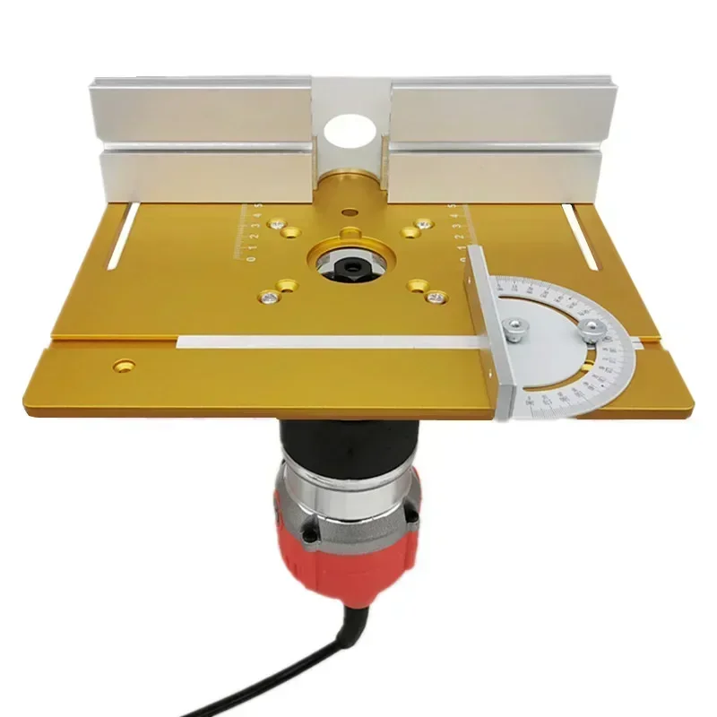 Router Insert Plate Router Plate Router Table Insert Plate Aluminum Alloy Wood Milling Flip Board Trimming Machine Engraving Auxiliary Tool Woodworking Benches