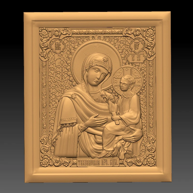 15pcs Religion Icon 3D STL Model for CNC Router Artcam Aspire Cut3d 3D Printer Bas Relief