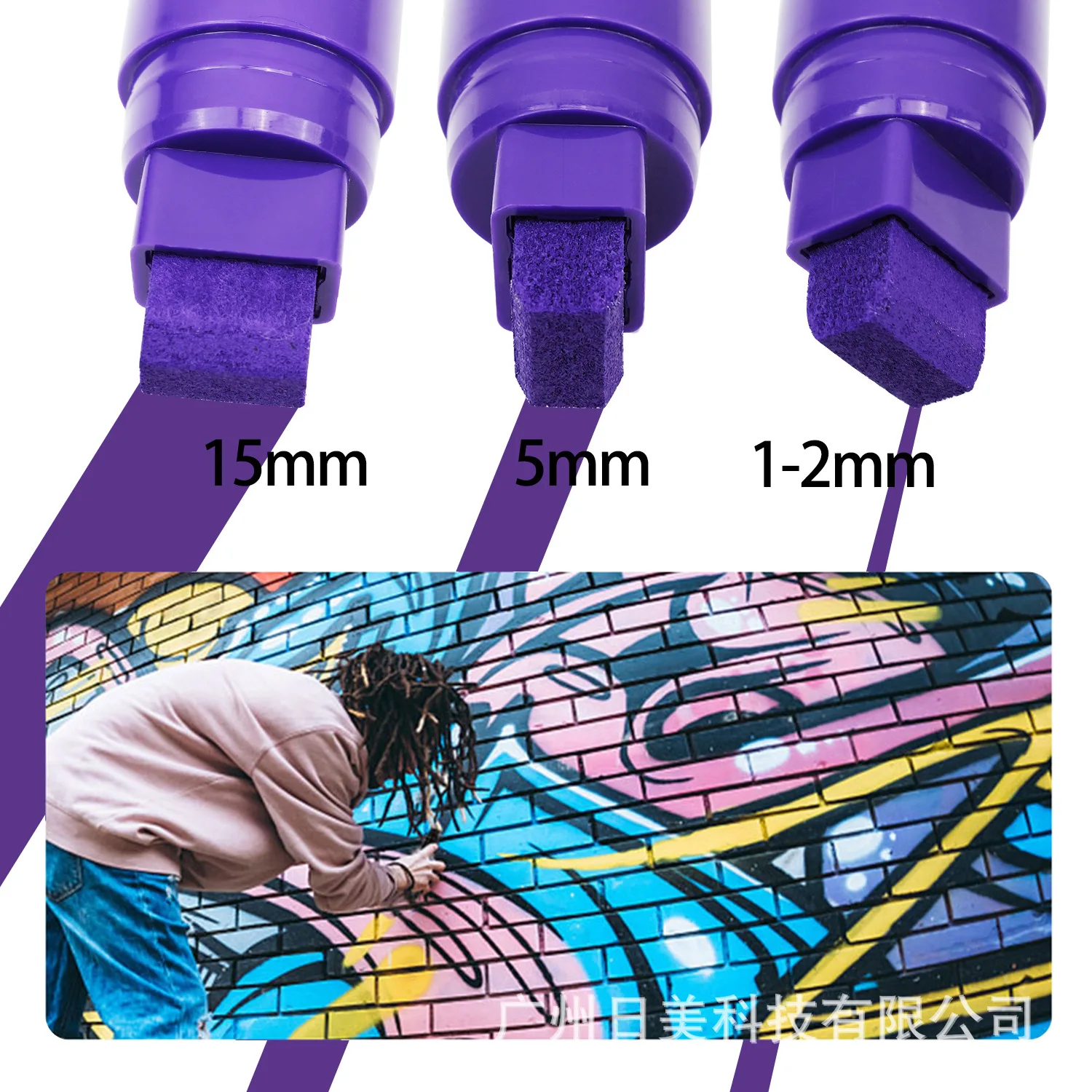 Acrylic Art Marker Pen Large Tip Opaque Water Based