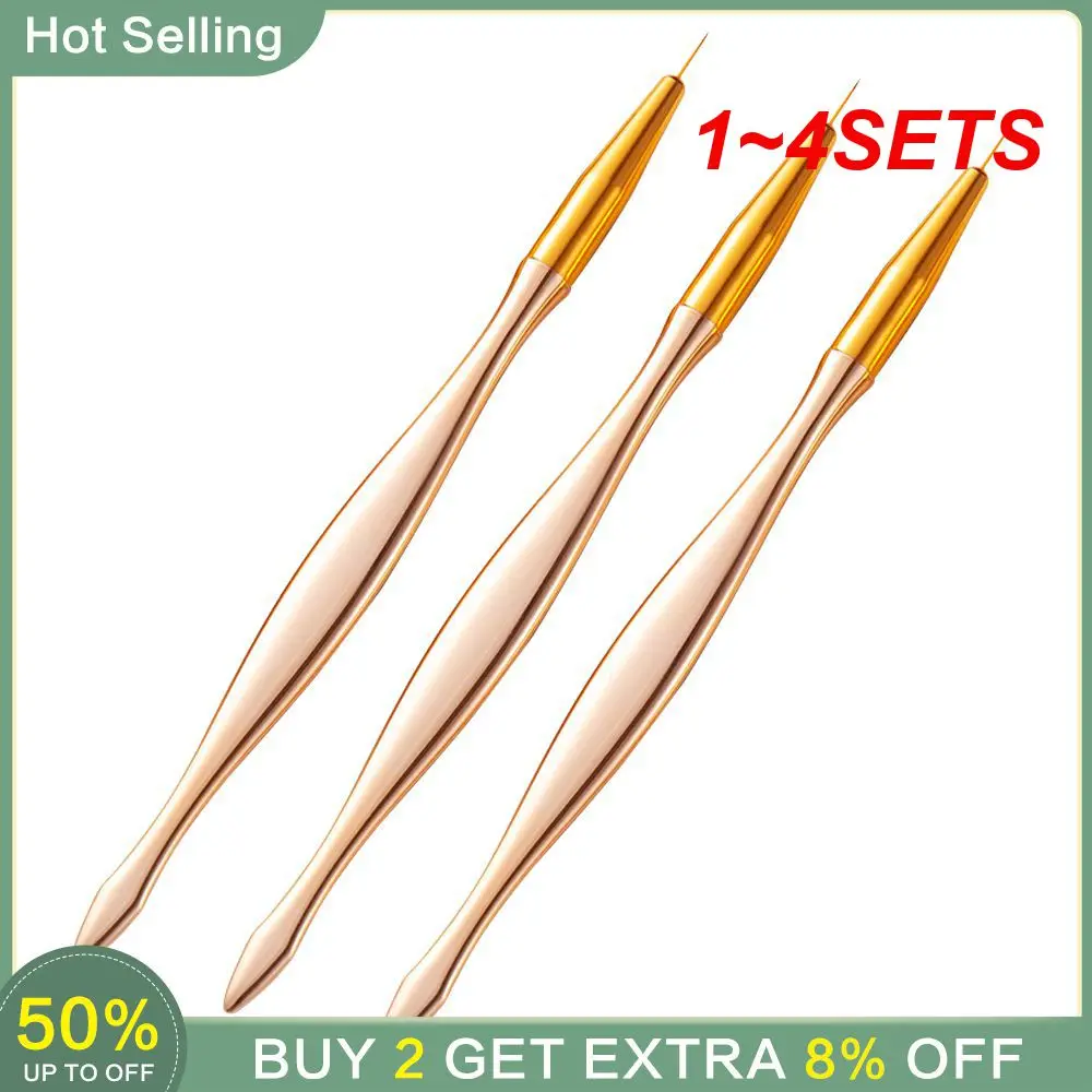 

1 ~ 4 комплекта, искусственная ручка для рисования, набор для ногтей, лайнер для ногтей, кисть, искусство, набор кистей для дизайна ногтей