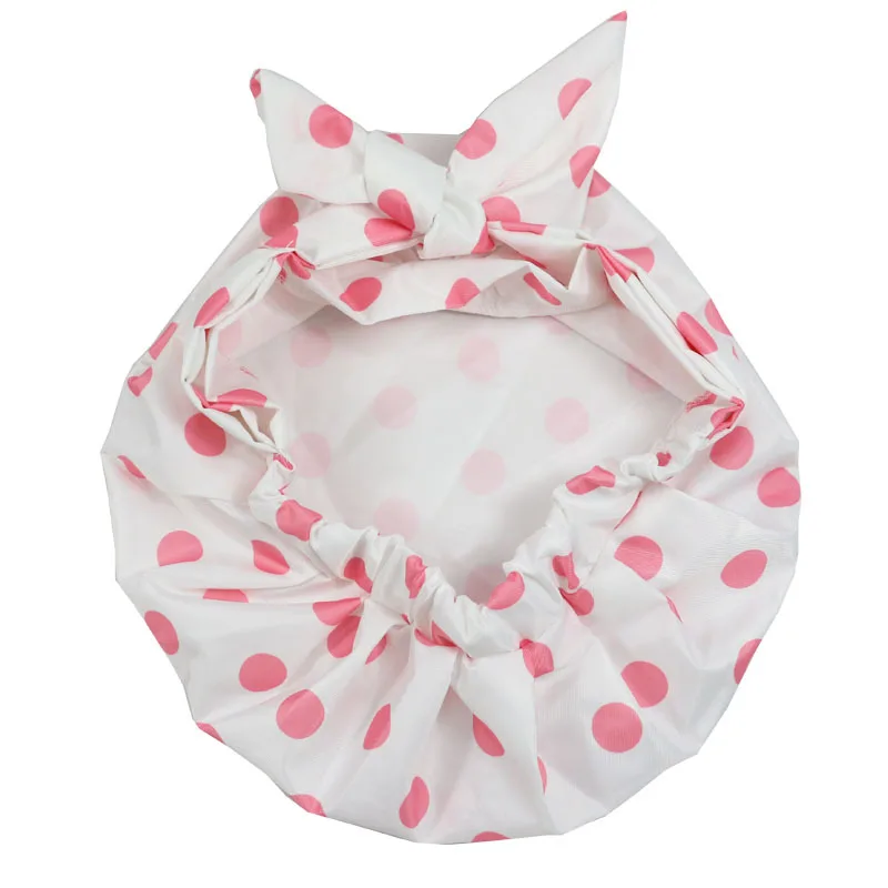 Waterproof Bath Hat Bathroom Shower Hair Cover Women Supplies Shower Cap Adult Shower Bath Bathing Caps Bathroom Accessories New 5