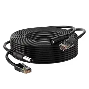 CCTV Cavo RJ45 Telecamera di sorveglianza Ethernet Alimentazione CC Cat5 Rete Internet Cavo LAN Telecamera IP POE Connessione Wi-Fi