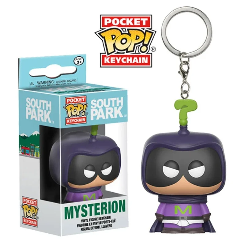 thumbnail image 1 of FUNKO Pocket Pop Keychains South Park Series ZOMBIE KENNY MYSTERION Stan with box Keychain Action Figure Toy for Decoration Gift, 1 of 5