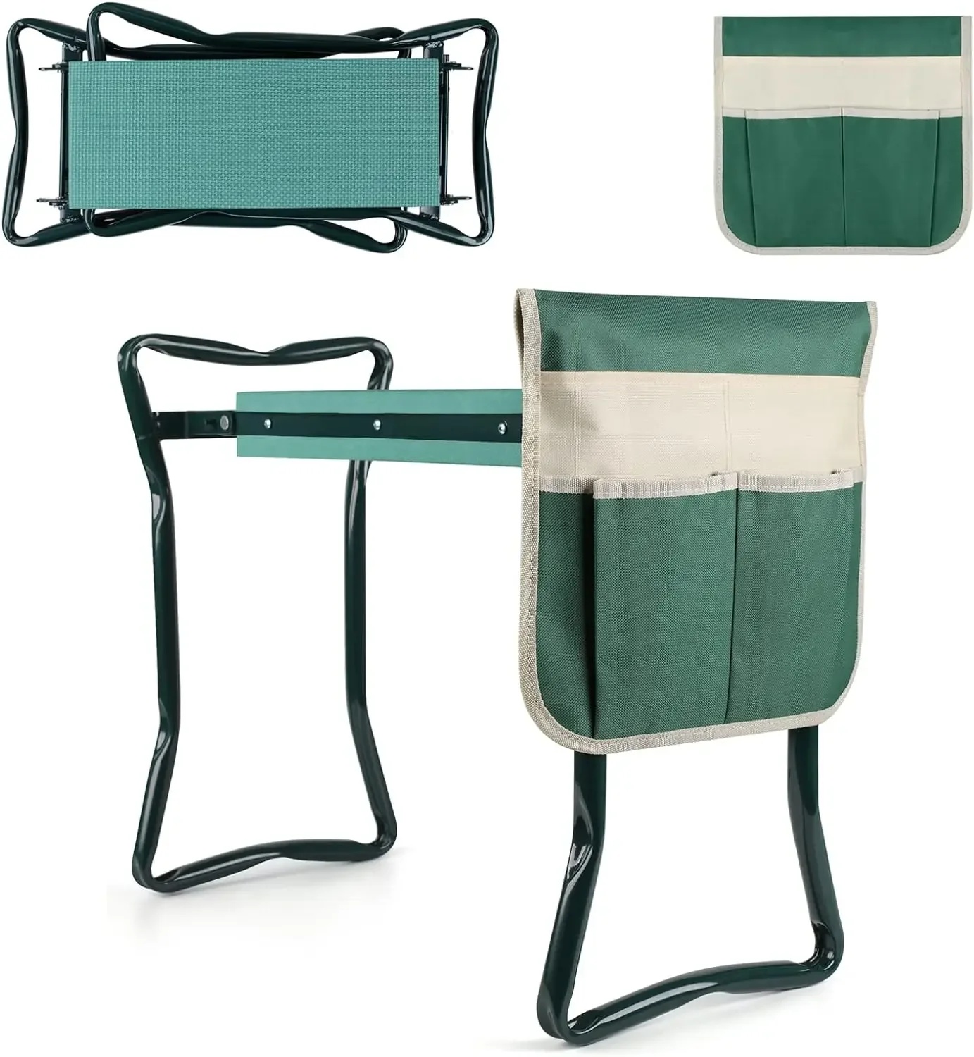 Garden Kneeler and Seat, Upgraded Folding Garden Kneeler and Seat, Upgraded Folding Bench Portable with Foam EVA Kneeling