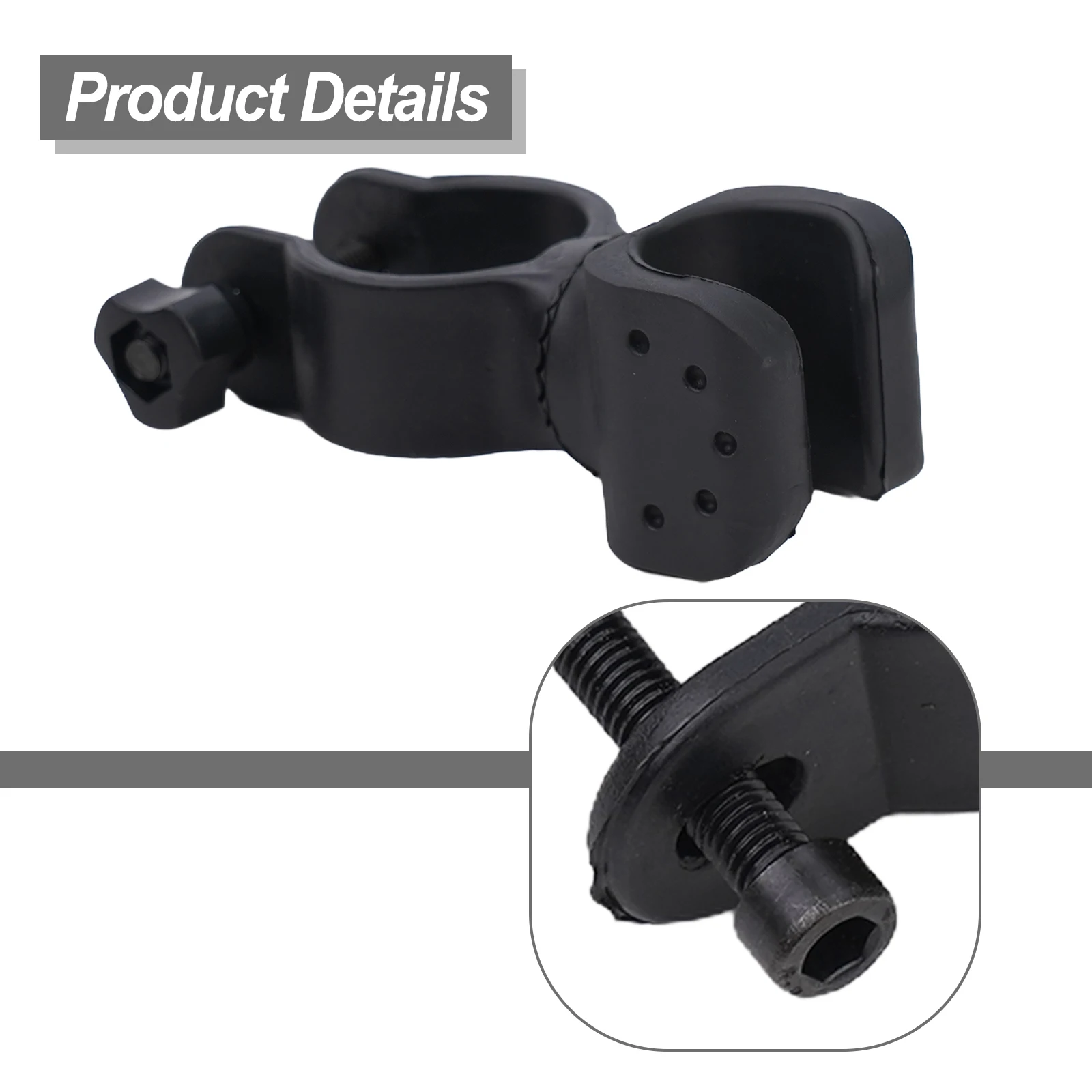 Support de lampe torche rotatif à 360° pour vélo - Fixation