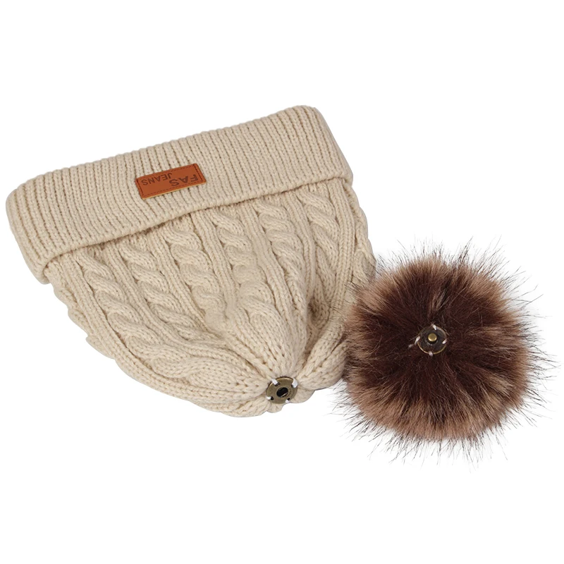 Winter Knitted Hat Scarf Gloves Set for Women Men Solid Color Bonnet Cute Pompom Woolen Hats Warm Plush Scarves Accessories 3Pcs winter accessories winter hat set