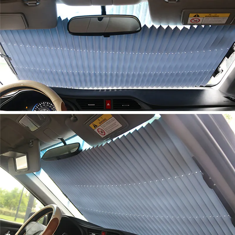 Acheter SEAMETAL Pare-Brise de Voiture Pare-Soleil Protection UV Pare-Soleil  Avant/Arrière Fenêtre Pare-Brise Protection Solaire Rideau Extension  Automatique Couverture de Voiture Fenêtre