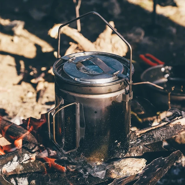 FIRE-MAPLE Antarcti 1.2L Stainless Steel Pot with Steam Tray