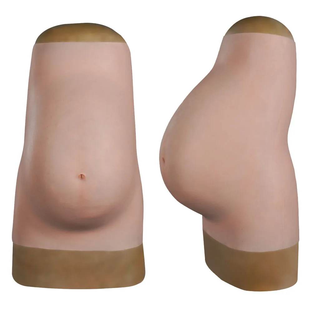 

Fake Pregnant Belly Silicone Mold 9-Month Big Belly Prosthesis Props Lightweight Sponge For Crossdresser Cosplay Party