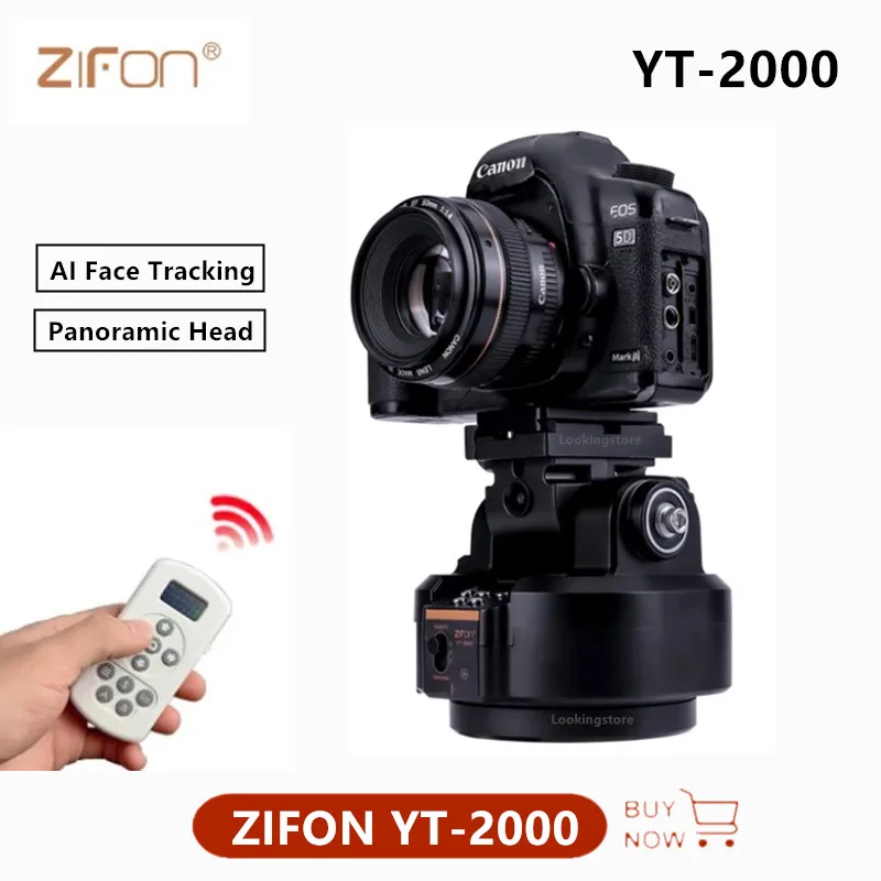 YT-1200 Auto Motorized 360º Rotating Panoramic Stabilizer Head Remote Control Pan Tilt For Phone Camera GoPro VS Zifon YT-1000
