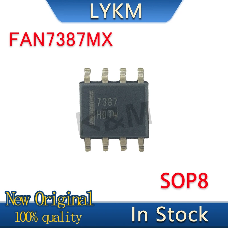 

5-10/PCS New Original FAN7387MX FAN7387 7387 SOP8 Lighting driver chip In Stock