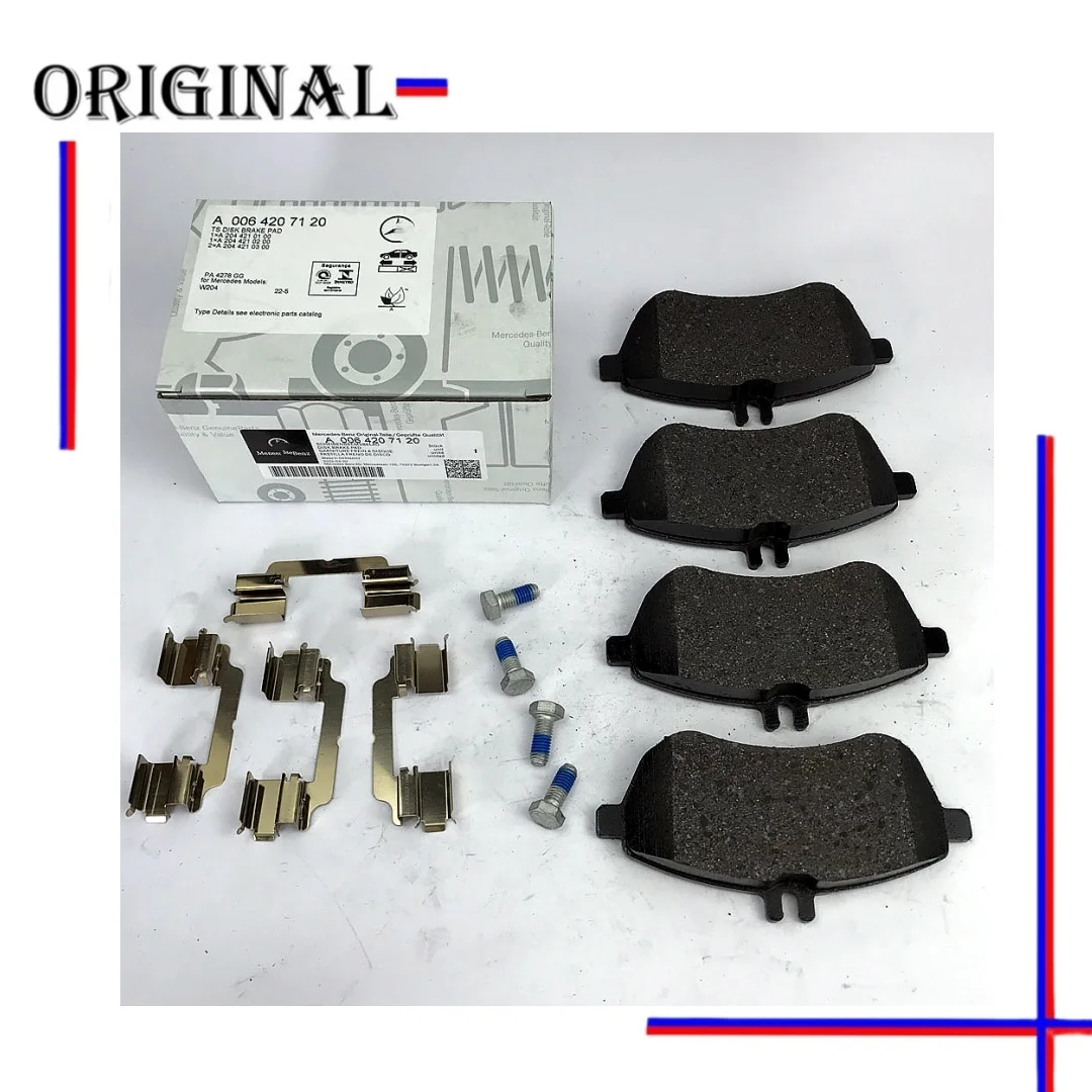 A0064207120 Brake Pads for Mercedes Benz C200 C220 C300 E200 E220 E250 E350 A0004200305 A0074209220 A0054201520 New Original