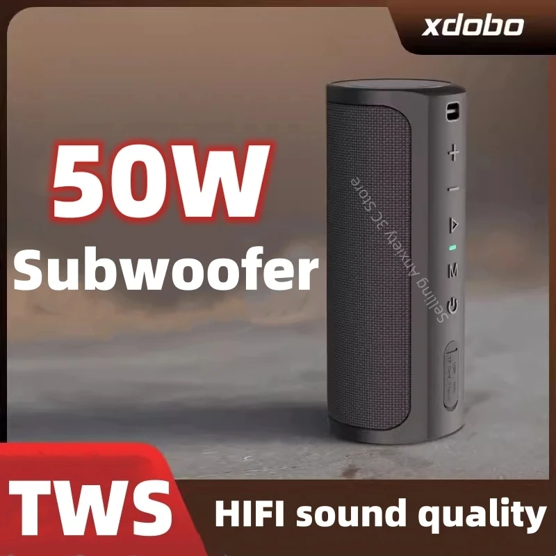 

XDOBO Hero 1999 50W Bluetooth 5.0 Waterproof Subwoofer Outdoor Portable Sound Column with 6600mAh Large Capacity Battery Boombox