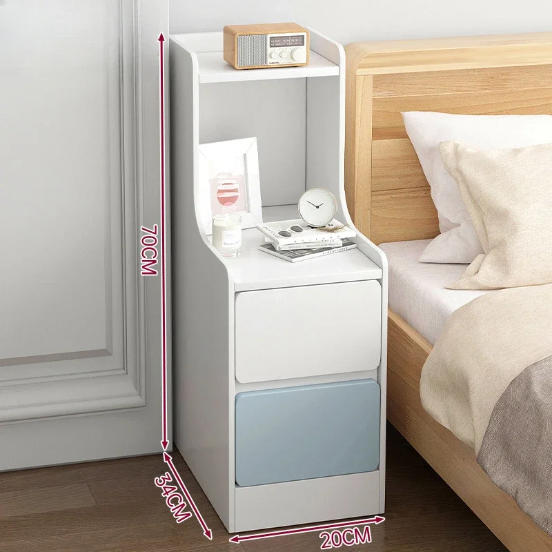 

Simple Modern Bedside Table Minimalist Ultra-narrow Bedroom Luxury Bedside Table Aesthetic Designer Mesa De Noche Home Furniture