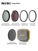 NiSi Hurricane Quick Release System 3-in-1 6-in-1 Attachable Circular Lens Kit Adjustable Scrim ND1-9 Variable ND Filter Black S 4