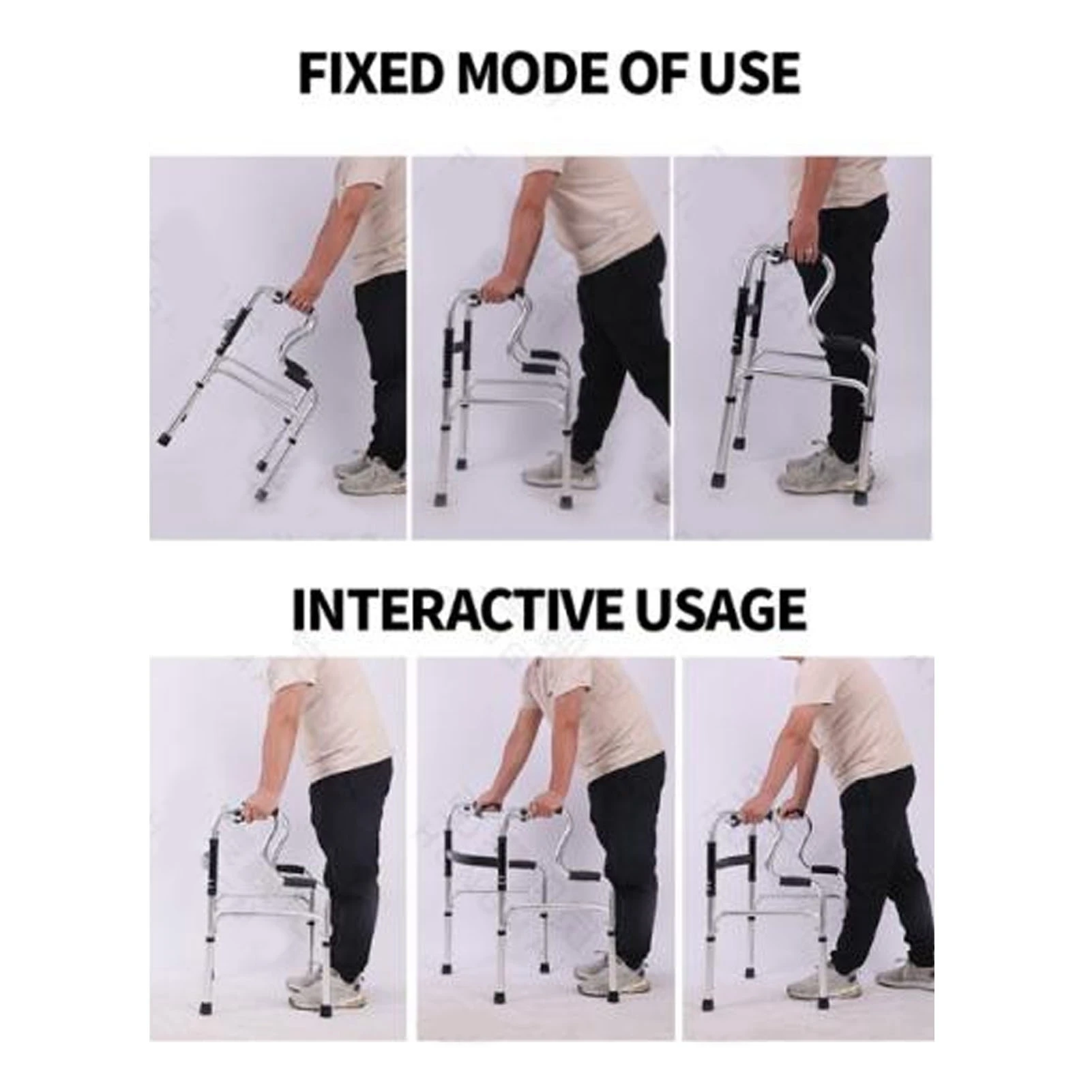 Folding Walker Attachable Seat Walker Rest Seat Extra Wide Strong Load Bearing Foldable Sturdy for Senior