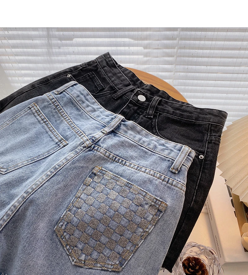 keiki kona shorts Ashgaily 2022 New High Waist female Fashion Casual Summer Cool Women Denim Shorts Wide Leg Hollow Out Plus Size Jean Shorts leather shorts