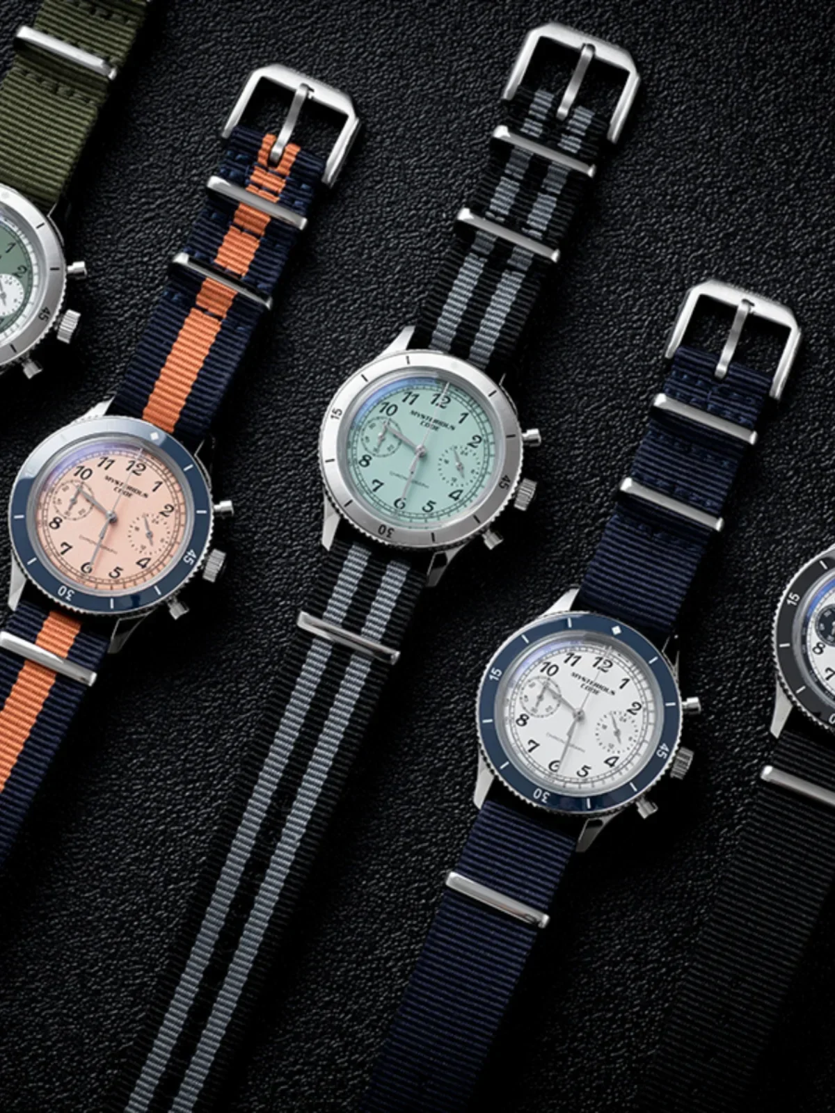 Mysterious code Watch For Men 37MM Japanese VK64 Quartz Timing