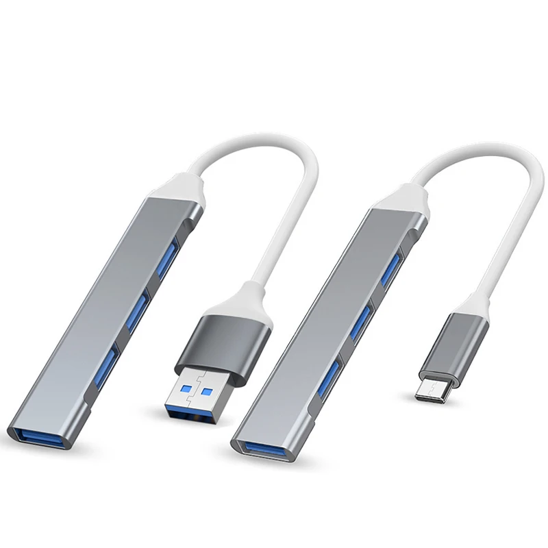 USB 3.0 허브 USB C 타입 3.1, 4 포트 멀티 스플리터 어댑터 OTG, 샤오미 레노버 맥북 프로 13 15 에어 프로 PC 컴퓨터용 