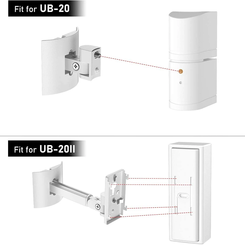 Support Mural Pour Enceintes Bose UB-20 II Et Autres Modèles - Design Compact, En ABS Robuste, Noir Ou Blanc - 9