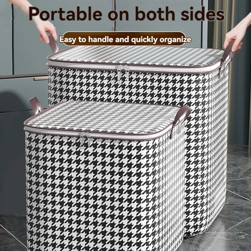 กล่องเก็บเสื้อผ้าตู้เสื้อผ้าเสื้อผ้ากล่องเก็บฝุ่นในครัวเรือนผ้าพับได้ขนาดใหญ่กล่องเก็บผ้านวม Artif 1