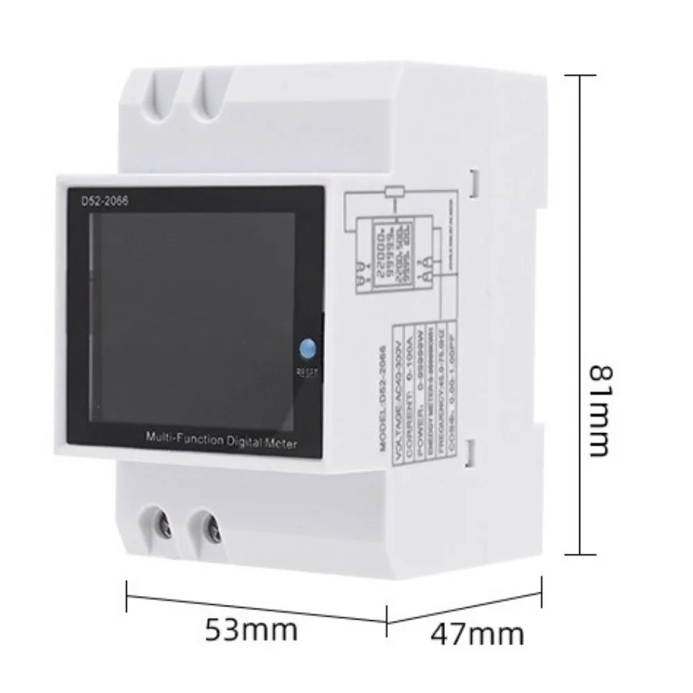 6IN1 기능 디지털 다기능 미터 110V 220V 380V 100A 전압 전류 전기 에너지 미터 LED 디스플레이