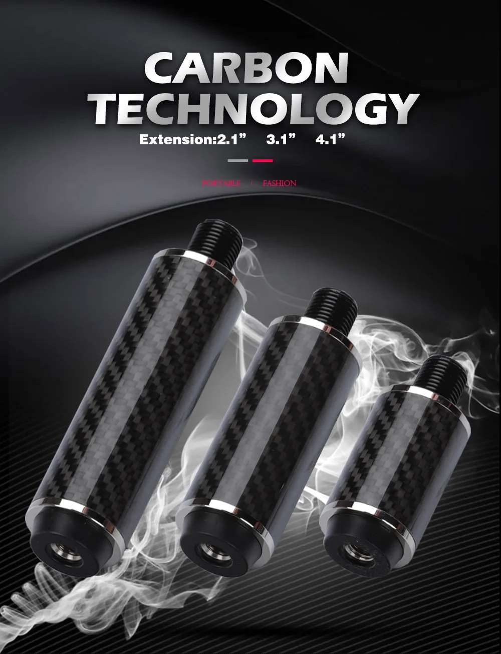 Mini PREDATOR MEZZ Extension 4 Choices Carbon Fiber Tecnologia Extender High Quality Professional Billiard Accessories