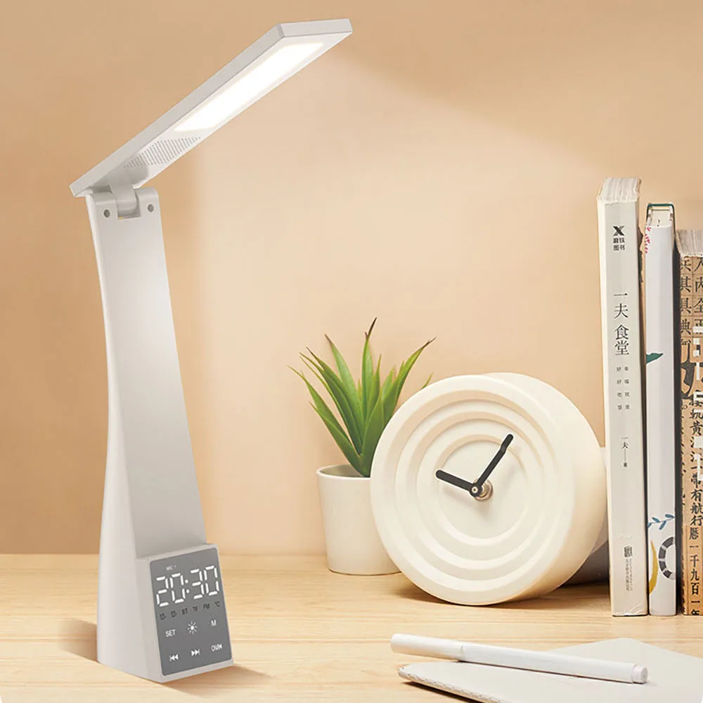 Светодиодный офисный телефон Bluetooth дисплей температуры будильник настольные