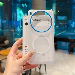 Magnetic Blue Camera Protector Mobile Phone Case Cover with Enhanced Protection for Vivo X200 Pro (A1)