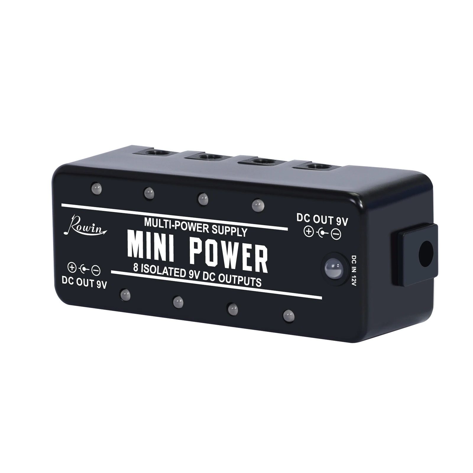 Rowin LEF-329 Mini Power Pedal Guitar Pedals Power Supply Multi Circuit 8 Isolated 9V Output with Short Circuit Protect