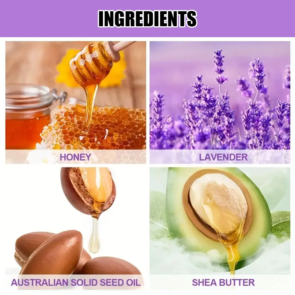 Pure natural lavender essential oil, hair moisturizer, suitable for hair, face and body,suitable for all skin types hair types 5