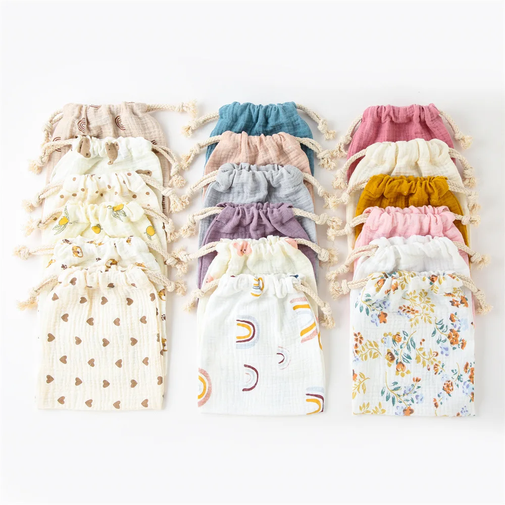 String Diaper Bag Baby Disposable Diaper Comfort Saliva Towel Storage Bag Handbag Baby Boys Girls Bottle Trolley Hanging