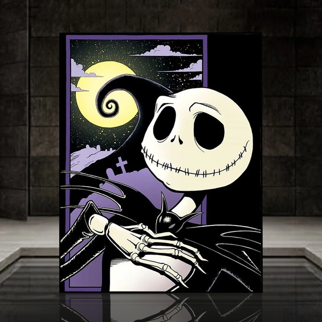 The Nightmare Before Christmas Diamond Painting 5D Disney Diamond  Embroidery Mosaic Jack Skellington Halloween Home Decor Gifts - AliExpress