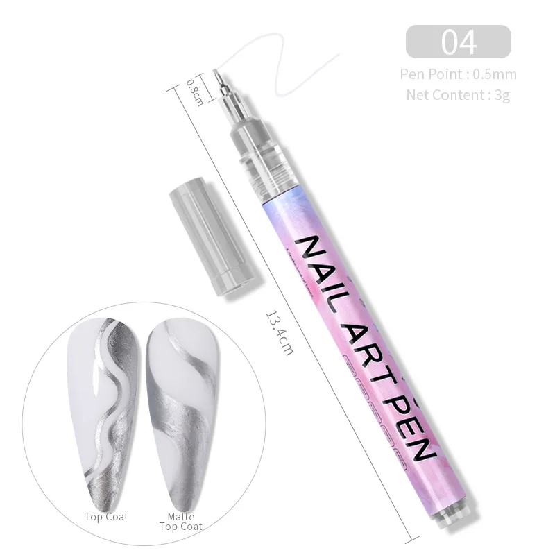 12PCS Nail Art Marker Pen Set