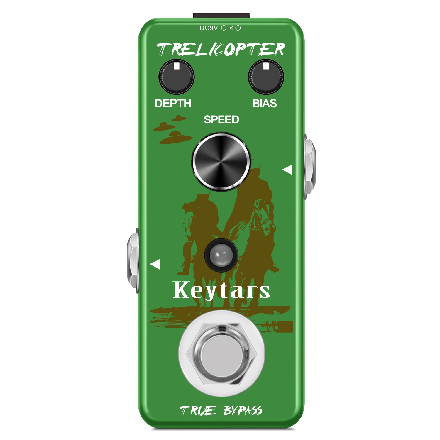 

Keytars Guitar Tremolo Effects Pedal Guitar Trelicopter Pedals Classic Optical Tremolo Tone Mini Size With True Bypass LEF-327