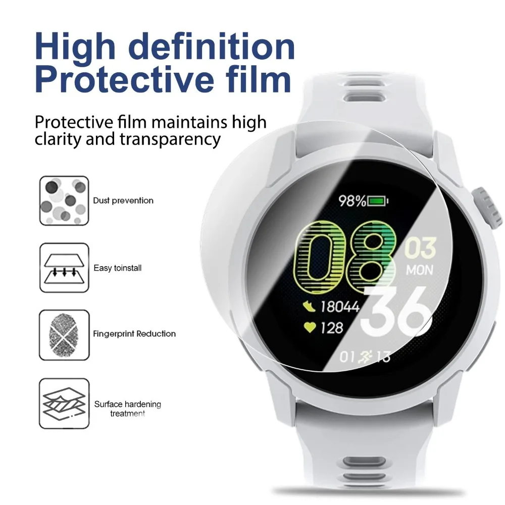 4-Pack Tempered Glass Screen Protector for Easy Installation, Anti-Scratch Positioning Films for Smartwatches