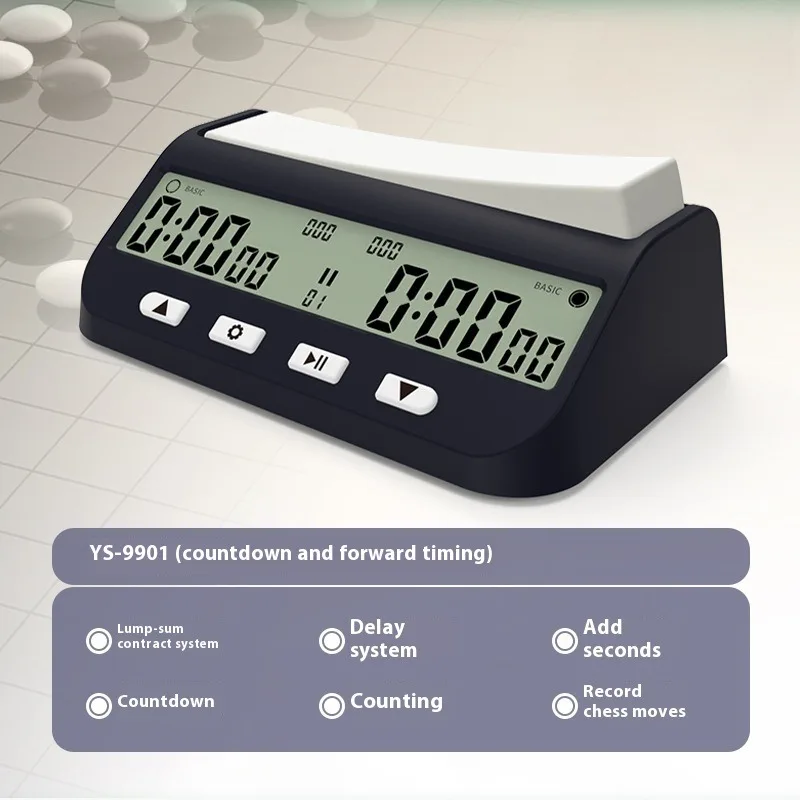 Chess Clock Multipurpose Portable Game Timer with Basic Bonus Delay and Positive Time Professional Advanced Chess Digital Timer chess timer