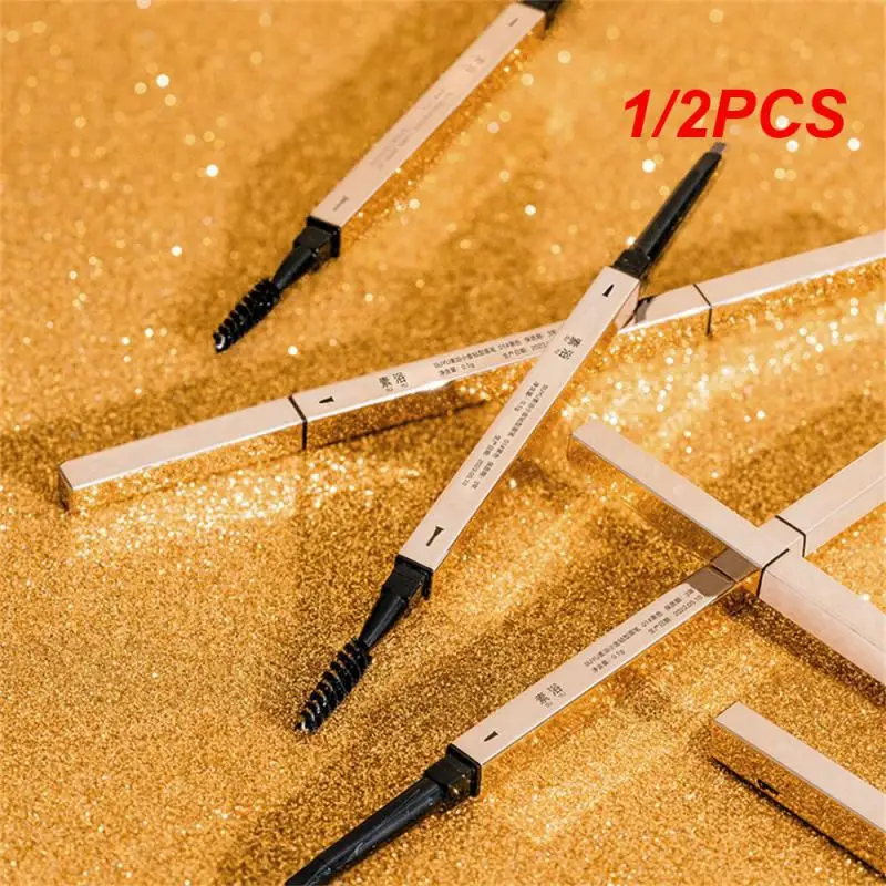 

1/2PCS Eyebrow Pencil Waterproof And Sweat-proof Smear Smooth Beginners Apply Not Easy To Fade Cosmetics Natural Eyebrow Pencil