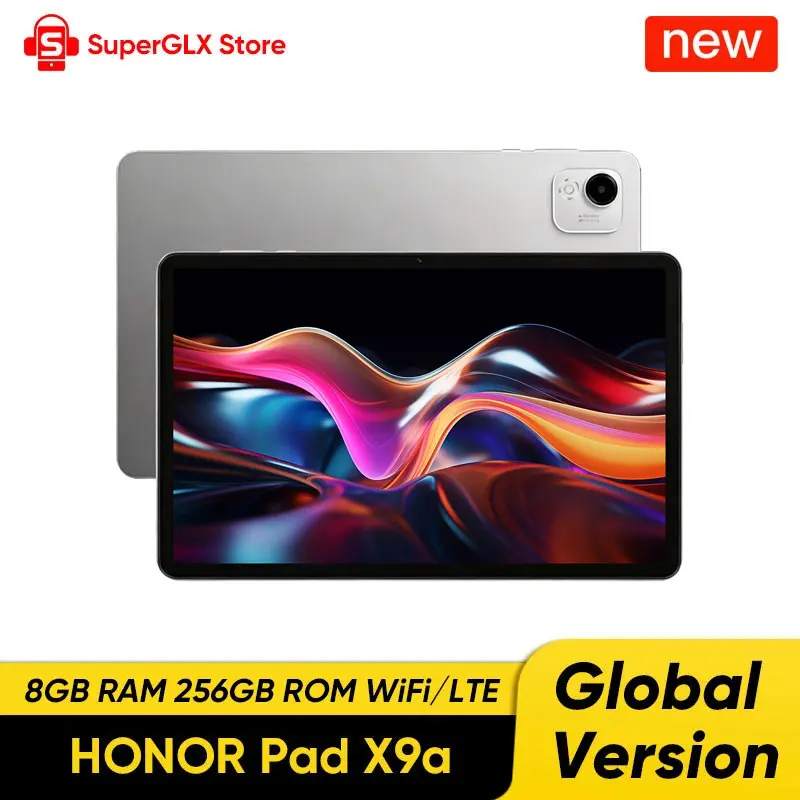 아너 패드 X9a 글로벌 버전 11.5인치 120Hz 2.5K 풀뷰 디스플레이 스냅드래곤 685 8300mAh 슬림 메탈 바디 태블릿 WiFi/LTE 안드로이드15