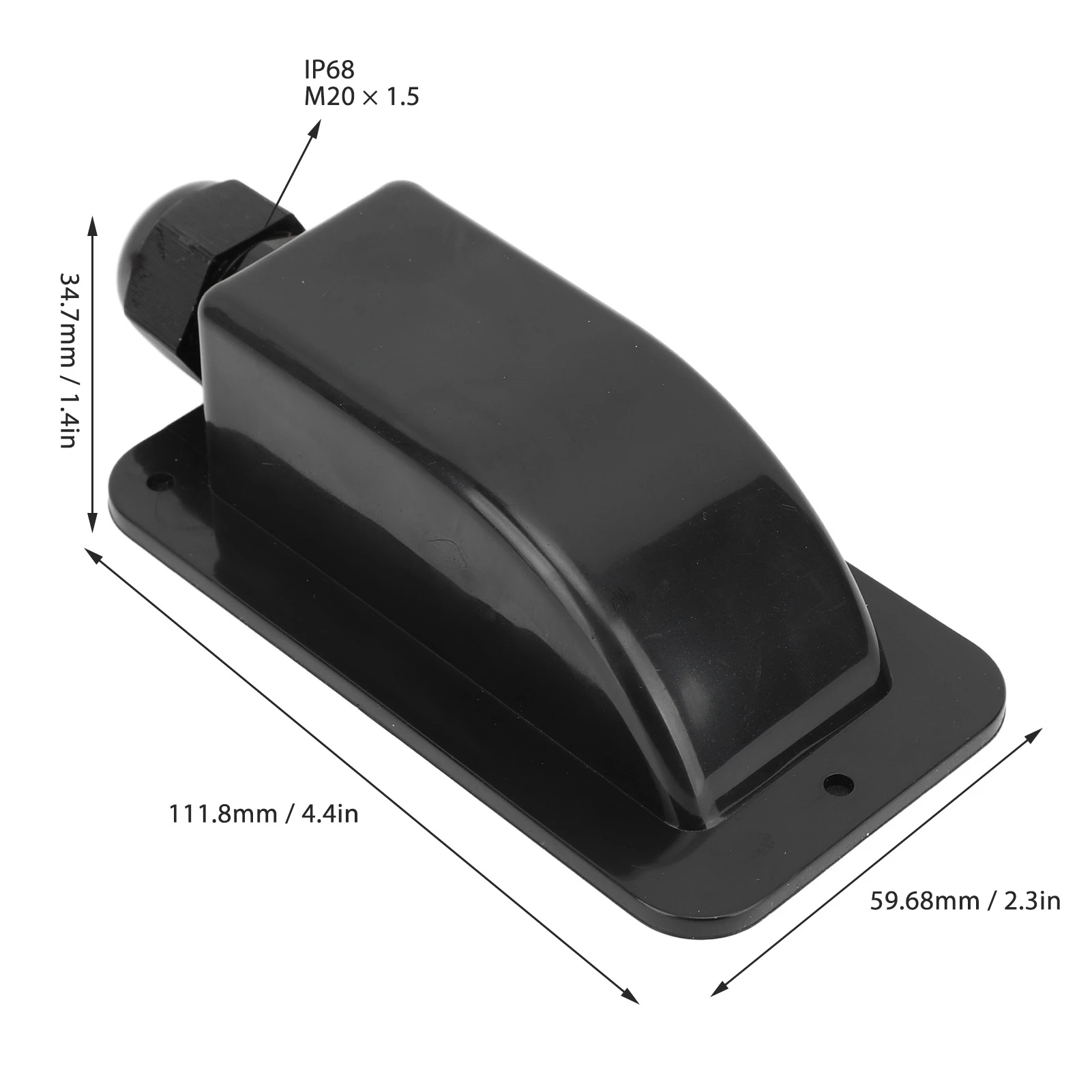 태양광 단일 케이블 인출구 글랜드 방수 태양광 케이블 인출구 글랜드 하우징 (6mm²12mm² 케이블용) RV 보트 요트 지붕용