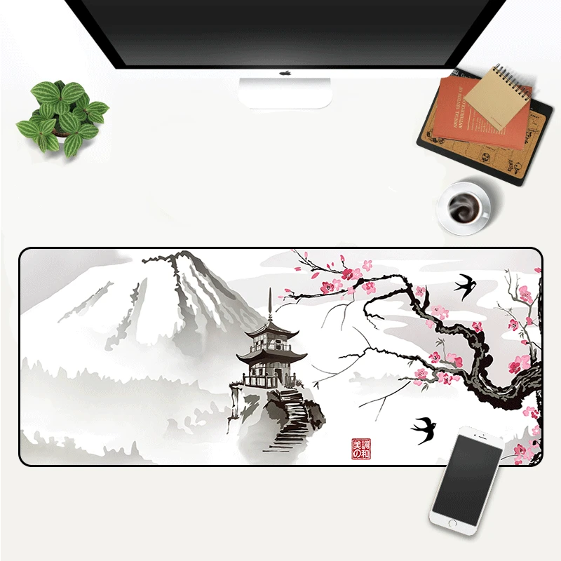 

900x400 XXL Sakura Mousepad Mouse Pad Large Desk Mat Extended Gamer Table Carpet PC Computer Office Gaming Accessories Mause Ped