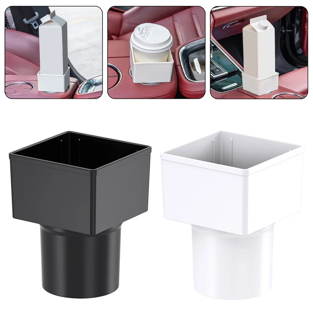 Scatola portaoggetti per controllo centrale auto Contenitore quadrato in plastica PP Portabicchieri Tasca per console Organizzatore tascabile Raccoglitore di monete